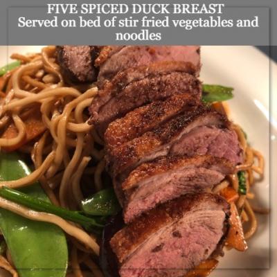 five spiced duck at the polimore