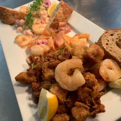 seafood platter at the poltimore